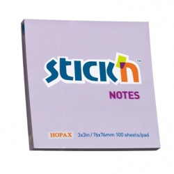 Līmlapiņas StickN 21403, 76x76mm, 100 lapiņas, violetas