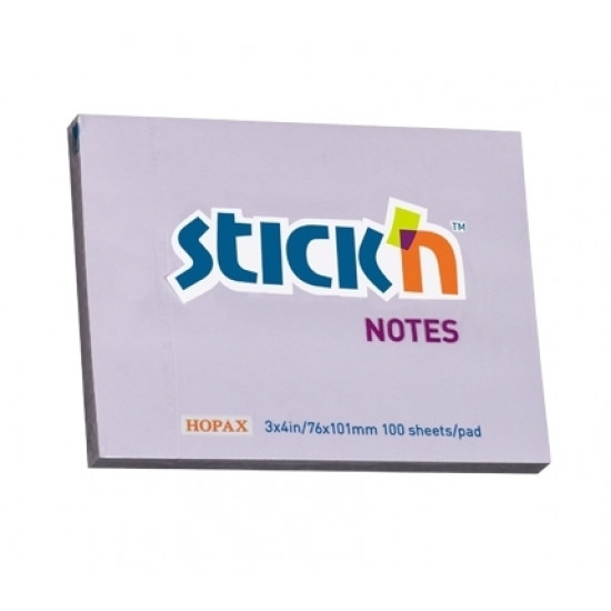 Клейкие листки Stick´N 21404 76x102мм фиолетовые