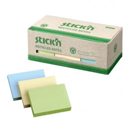 Līmlapiņas StickN 21407 Eco 38x51mm, 12x100 lapiņas, 3krāsu asorti