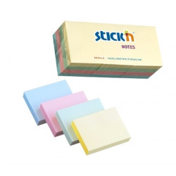 Клейкие листки Stick´N 21531 38x51мм 12х100л в упаковке пастельные цвета