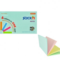 *Līmlapiņas StickN 21576 Magic pads 76x127mm 4x25 lapiņas, pasteļkrāsu asorti