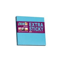 Līmlapiņas StickN 21673 Extra sticky 76x76mm, 90 lapiņas, neona zilas