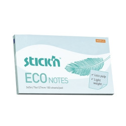 Līmlapiņas StickN 21751 Eco 76x127mm, 100 lapiņas, zilas