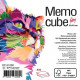 Memo cube KPF COLLEGE 85x85/800 sheets, colored, loose sheets