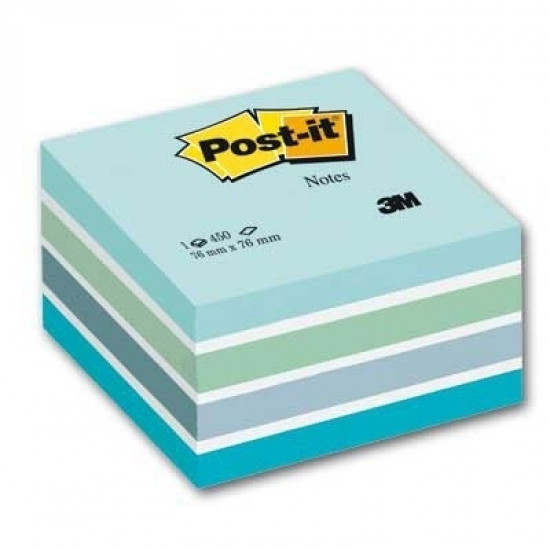 Листочки клейкие POST-IT 450л PASTEL светлосиние