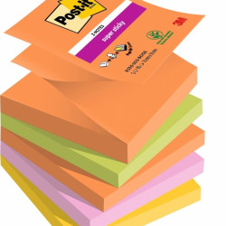 Līmlapiņas 3M Post-it Super Sticky Boost Z-veida, 76x76mm, 5x90 lapiņas