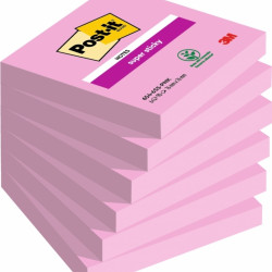 *Līmlapiņas 3M Post-it Super Sticky TropicalPink 76x76mm, 90 lapiņas