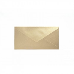 Ümbrik Galeri Papieru 80mmx160mm Pearl gold, 150g/m2, 10tk/pk