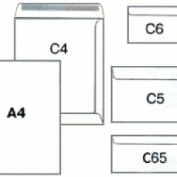 Pašlīmējošās aploksnes C4 College, 229x324mm, 500gab/iep, baltas