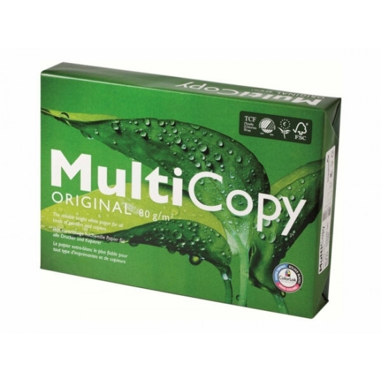 Papīrs MultiCopy A3, 80g/m², 500 loksnes, balts