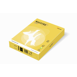 Krāsains papīrs IQ A4, 160g/㎡, 250 loksnes, CY39, Canary yellow