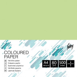 Krāsains papīrs College A4, 80g/m², 500 loksnes, CC57, Light green