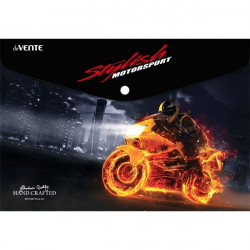 *Mape-aploksne ar pogu deVente Motorcycle Style, A4, 330x235mm, 0.15mm