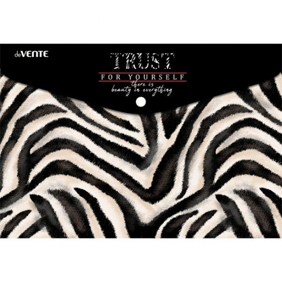 *Mape-aploksne ar pogu deVente Trust yourself, A4, 330x235mm, 0.15mm