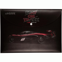 *Mape-aploksne ar pogu deVente Stay On Track A4, 0.18mm