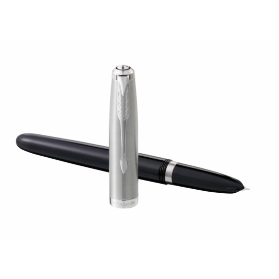 Перьевая ручка, Parker, Parker 51, Core Black CT Fine, с чернилами