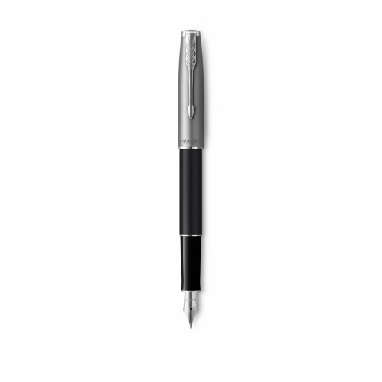 *Tintes pildspalva Parker Sonnet Essential Black Fine, melns korpuss