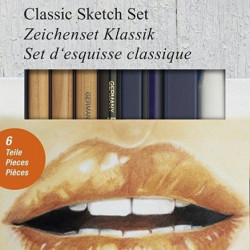 Набор для рисования Faber-Castell Classic, монохромный, 6 предметов