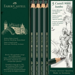 Карандаш Faber-Castell 9000 Jumbo 5шт / шт металлический карандаш