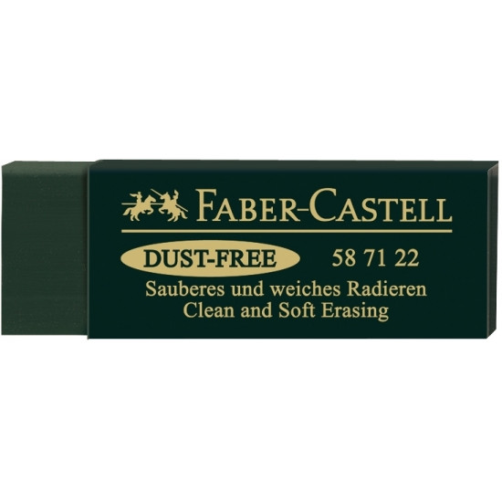 Dzēšgumija Faber-Castell Dust-free,zaļa