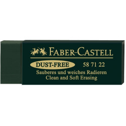 Dzēšgumija Faber-Castell Dust-free,zaļa