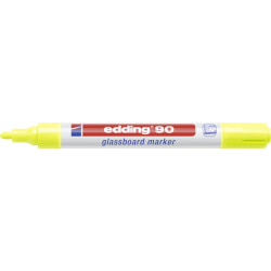 Stikla virsmu marķieris Edding 90, 2-3mm, konisks, dzeltens