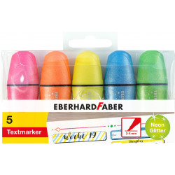 Teksta marķieru komplekts EberhardFaber Mini 2-5mm, nošķelts, 5 krāsas