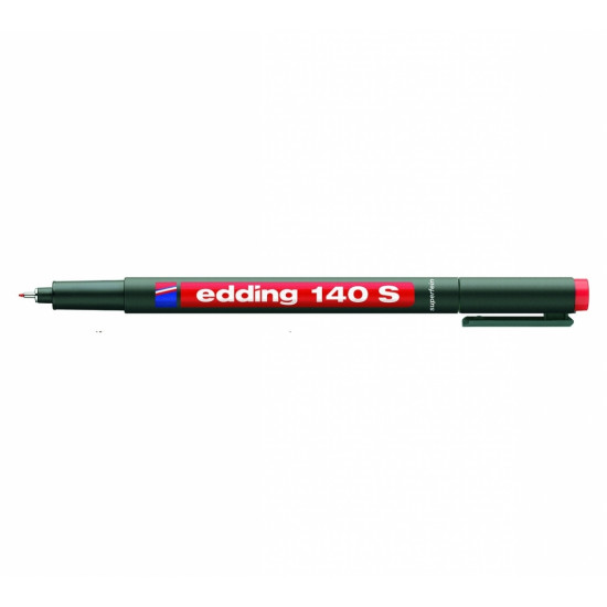 Permanents marķieris Edding 140S, 0.3mm, sarkans