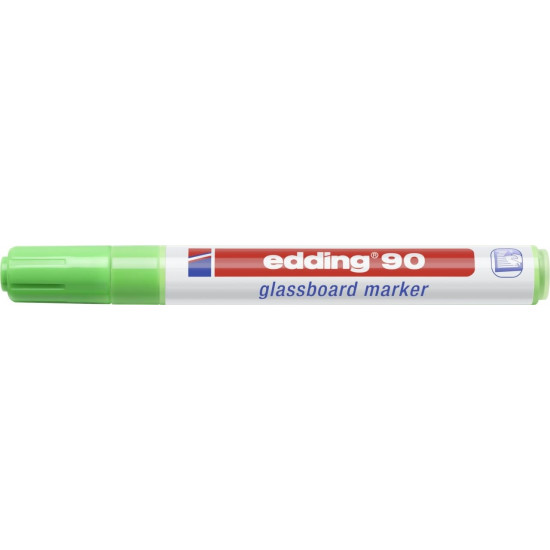 *Stikla virsmu marķieris Edding 90, 2-3mm, konisks, zaļš