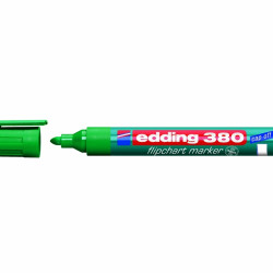 Papīra marķieris Edding 380 Flipchart 1.5-3mm, konisks, zaļš