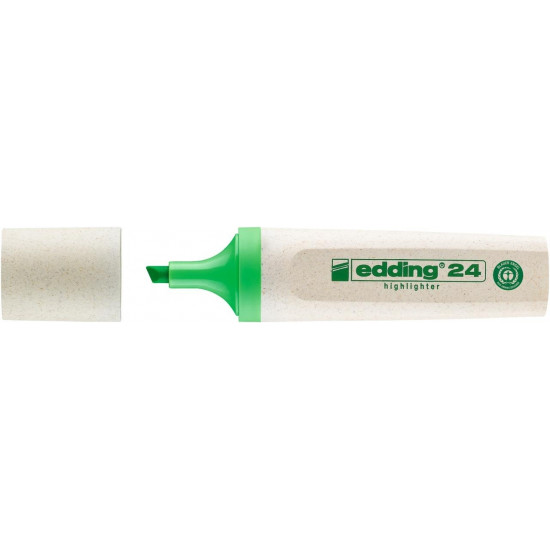 Teksta marķieris Edding 24, 2-5mm, nošķelts, zaļš