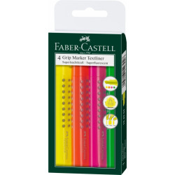 *Teksta marķieru komplekts Faber-Castell Grip, nošķelti, 4-krāsas