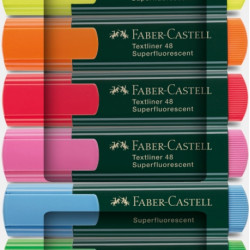 Teksta marķieru komplekts Faber-Castell 48, 1-5mm, nošķelts, 8 gab/iep.