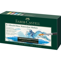 Akvareļu marķieri Faber-Castell Albrecht Dürer 5 krāsas