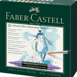 Akvareļu marķieri Faber-Castell Albrecht Dürer 20 krāsas