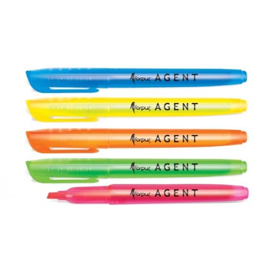 Teksta marķieris Forpus Agent 1-5mm, nošķelts, zils