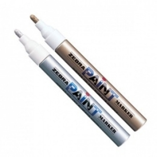 *Marķieris Zebra Paint 2.0mm, sudraba