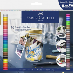 Flomāsteru komplekts Faber-Castell 30 krāsas