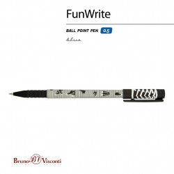 *Lodīšu pildspalva Bruno Visconti FunWrite Kedas, 0.5mm, zila