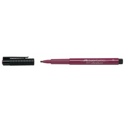 *Kaligrāfijas flomasters Faber Castell Pitt Artist Pen, 133 magenta/ sarkanas