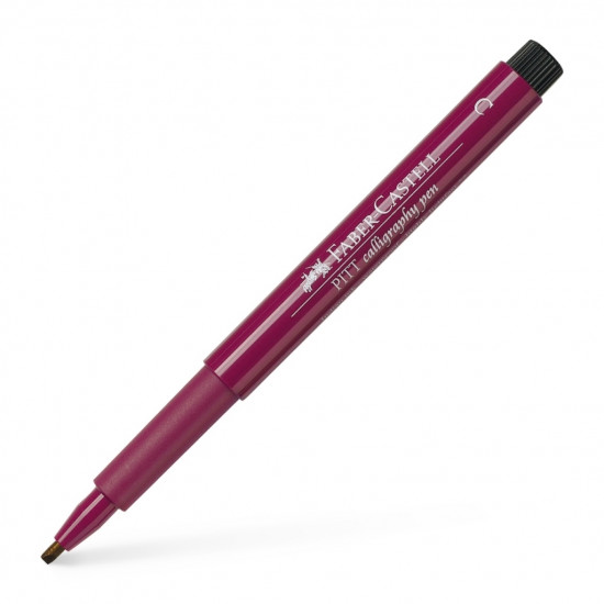 *Kaligrāfijas flomasters Faber Castell Pitt Artist Pen, 133 magenta/ sarkanas