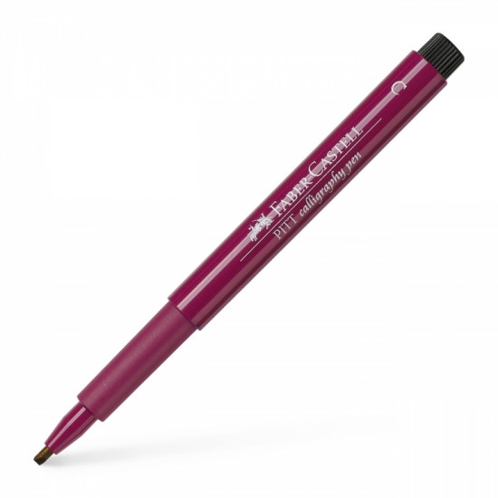 *Kaligrāfijas flomasters Faber Castell Pitt Artist Pen, 133 magenta/ sarkanas