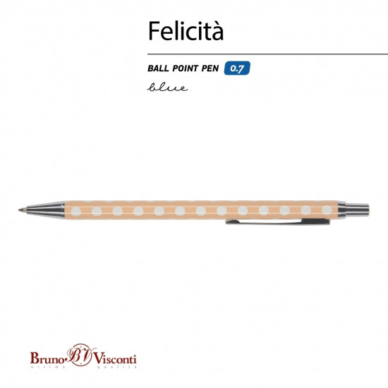 Lodīšu pildspalva Bruno Visconti Filicita Blue dream, 0.7mm, zila