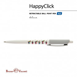 *Lodīšu pildspalva Bruno Visconti HappyClick Taksis 0,5mm, zila