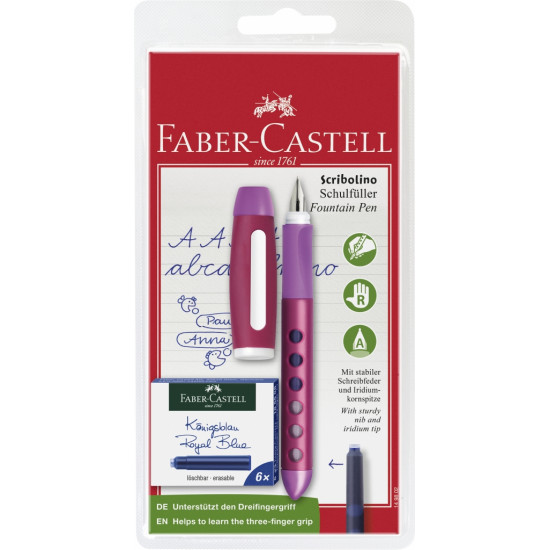 Sulepea Faber-Castell Scribolino sinine paremakäelistele blistris