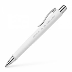 Шариковая ручка Faber-Castell PolyBall XB 0.6мм,белый корпус