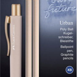 Rakstāmpiederumu komplekts Faber-Castell PolyBall Urban, gaiši rozā