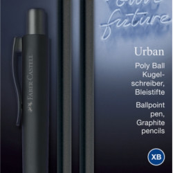 Rakstāmpiederumu komplekts Faber-Castell PolyBall Urban, melns