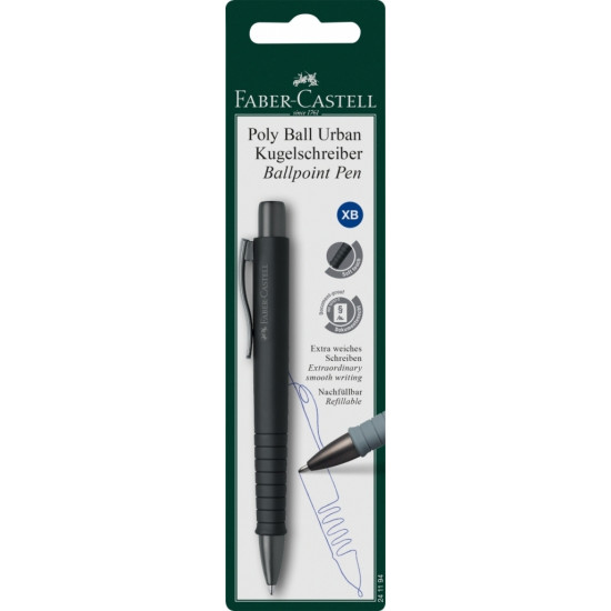 Lodīšu pildspalva Faber-Castell PolyBall XB, 0.6mm, asorti