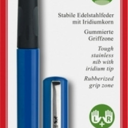 Tintes pildspalva Faber-Castell School + 6 tintes kapsulas, zila